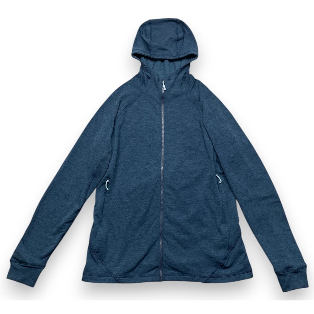 Rab Nexus Hoody Jacket Womens XL Blue Full Zip Hoodie Fleece Thermic Hiking